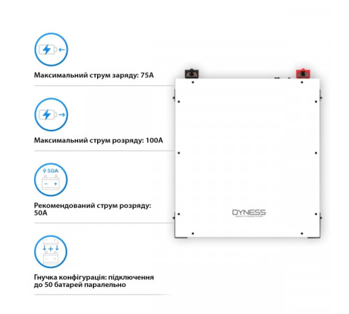 Акумуляторна батарея Dyness DL5.0C 51.2V 100Ah LiFePO4