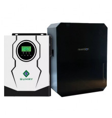 Система зберігання енергії SUMRY SM-3200H-24-1PW5.52K-LFP 3kW 5.52kWh 1BAT LiFePO4 6000 циклів