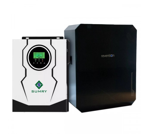 Система зберігання енергії SUMRY SM-3200H-24-1PW5.52K-LFP 3kW 5.52kWh 1BAT LiFePO4 6000 циклів