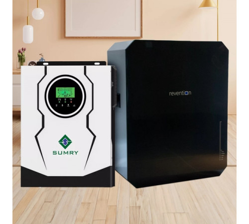 Система зберігання енергії SUMRY SM-3200H-24-1PW5.52K-LFP 3kW 5.52kWh 1BAT LiFePO4 6000 циклів