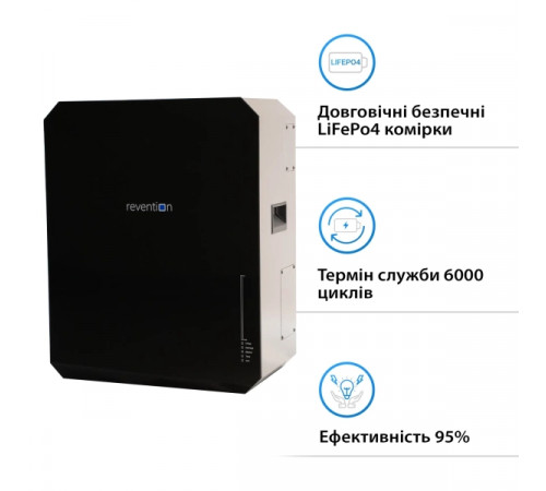 Система зберігання енергії SUMRY SM-3200H-24-1PW5.52K-LFP 3kW 5.52kWh 1BAT LiFePO4 6000 циклів