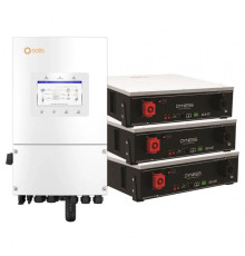 Система зберігання енергії Solis S6-EH1P8K-L-PLUS-LDY15.36K1-LFP 8kW 15.36kWh 3BAT LiFePO4 6000 циклів