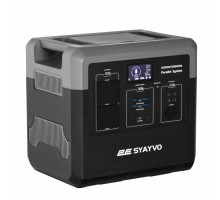 Портативна електростанція 2Е Syayvo 2400 Вт, 2560 Вт/год, WiFi/BT, паралельне підключення, швидка зарядка (2E-PPS24256)