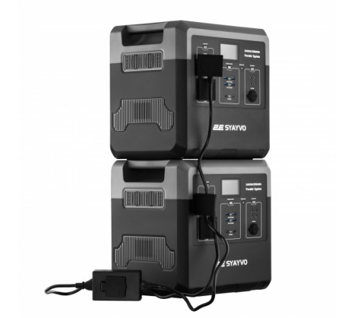 Портативна електростанція 2Е Syayvo 2400 Вт, 2560 Вт/год, WiFi/BT, паралельне підключення, швидка зарядка (2E-PPS24256)