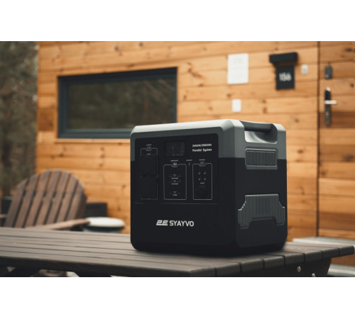 Портативна електростанція 2Е Syayvo 2400 Вт, 2560 Вт/год, WiFi/BT, паралельне підключення, швидка зарядка (2E-PPS24256)