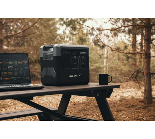 Портативна електростанція 2Е Syayvo 2400 Вт, 2560 Вт/год, WiFi/BT, паралельне підключення, швидка зарядка (2E-PPS24256)