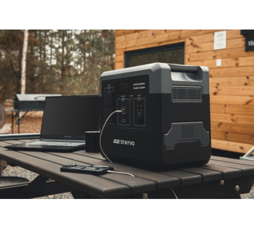 Портативна електростанція 2Е Syayvo 2400 Вт, 2560 Вт/год, WiFi/BT, паралельне підключення, швидка зарядка (2E-PPS24256)