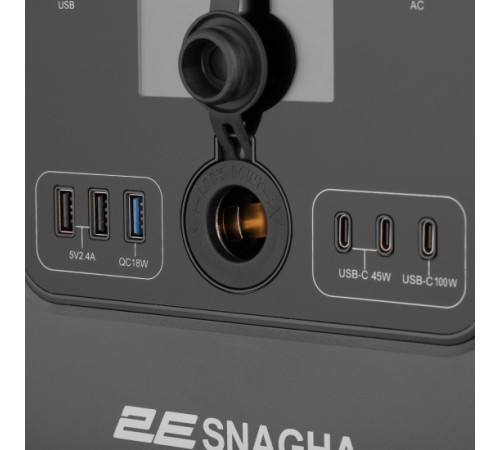 Портативна електростанція 2Е Snagha 2, 1200 Вт, 1050 Вт/год, швидка зарядка (2E-PPS1210-2)