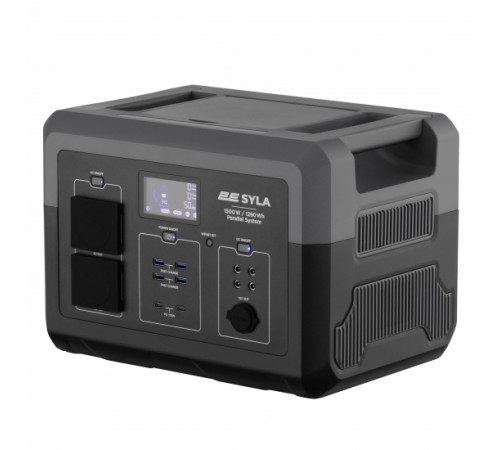 Портативна електростанція 2Е Syla, 1500 Вт, 1280 Вт/год, WiFi/BT, паралельне підключення, швидка зарядка (2E-PPS1512)