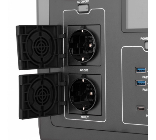 Портативна електростанція 2Е Syla, 1500 Вт, 1280 Вт/год, WiFi/BT, паралельне підключення, швидка зарядка (2E-PPS1512)