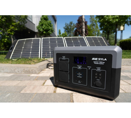 Портативна електростанція 2Е Syla, 1500 Вт, 1280 Вт/год, WiFi/BT, паралельне підключення, швидка зарядка (2E-PPS1512)
