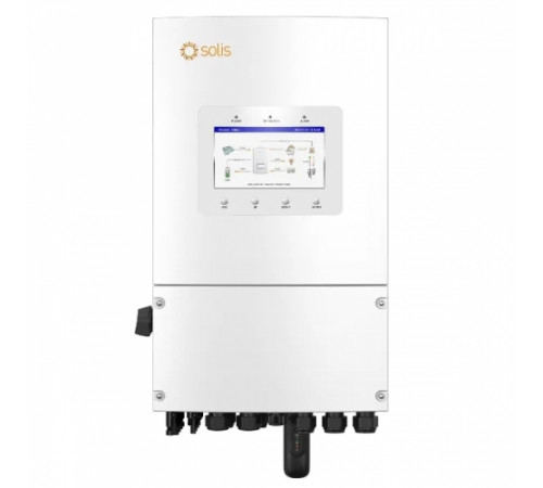 Гібридний інвертор однофазний Solis S6 6кВт, 2xMPPT, DC, для LV Batteries (S6-EH1P6K-L-PLUS)