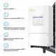 Гібридний інвертор однофазний Solis S6 8кВт, 2xMPPT, DC, для LV Batteries (S6-EH1P8K-L-PLUS)