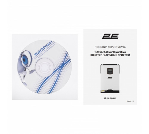 Інвертор сонячний автономний 2E VM-5K48 5000VA/5000W, 48V, Hi-voltage MPPT, V2 (2E-VM-5K48V2)
