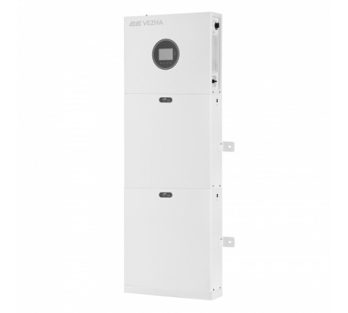 Система резервного живлення 2E PowerWall Vezha, 5000 Вт, 10.24 кВт/год, MPPT 5.5 кВт, WiFi, розширення ємності, паралельне підключення (2E-ESS-PWV5-10)
