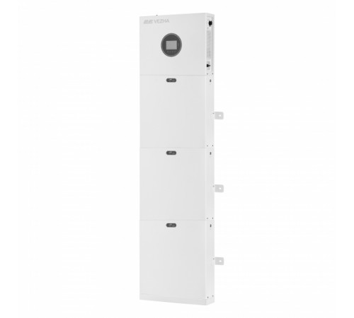Система резервного живлення 2E PowerWall Vezha, 5000 Вт, 15.36 кВт/год, MPPT 5.5 кВт, WiFi, розширення ємності, паралельне підключення (2E-ESS-PWV5-15)