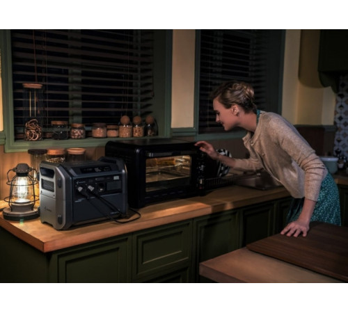 Комплект Портативна електростанція Segway CUBE 1000, 2584 Вт заг (R-Drive 4400 Вт), 1024 Вт/год, IPX3, BT, розширення ємності, швидка зарядка + портативна сонячна