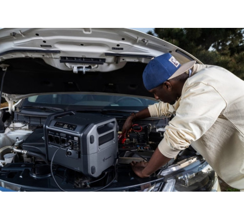 Комплект Портативна електростанція Segway CUBE 1000, 2584 Вт заг (R-Drive 4400 Вт), 1024 Вт/год, IPX3, BT, розширення ємності, швидка зарядка + портативна сонячна