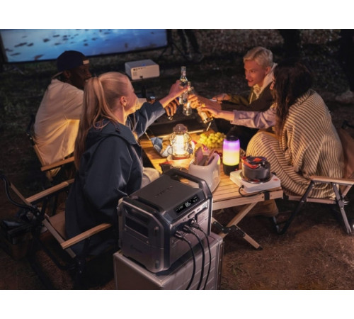 Комплект Портативна електростанція Segway CUBE 1000, 2584 Вт заг (R-Drive 4400 Вт), 1024 Вт/год, IPX3, BT, розширення ємності, швидка зарядка + портативна сонячна