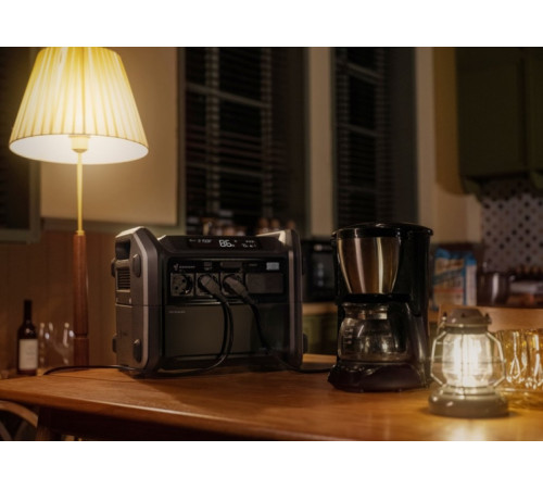 Комплект Портативна електростанція Segway CUBE 1000, 2584 Вт заг (R-Drive 4400 Вт), 1024 Вт/год, IPX3, BT, розширення ємності, швидка зарядка + портативна сонячна