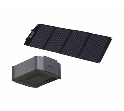 Комплект Батарея розширення ємності Segway CUBE BTX-1000, 1024 Вт/год, 51.2В, IP56, швидкий монтаж + портативна сонячна панель 120 Вт (AA.13.04.02.0002-SET120)