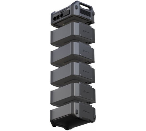 Комплект Батарея розширення ємності Segway CUBE BTX-1000, 1024 Вт/год, 51.2В, IP56, швидкий монтаж + портативна сонячна панель 120 Вт (AA.13.04.02.0002-SET120)