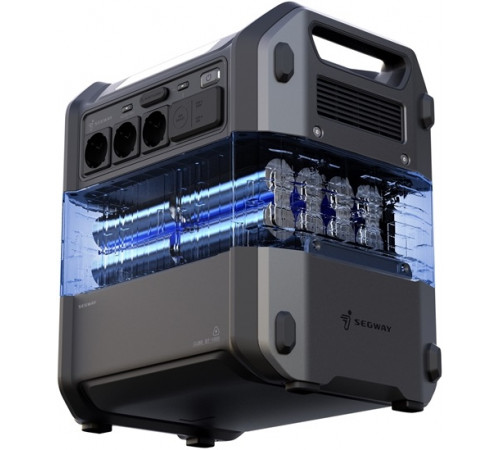 Комплект Батарея розширення ємності Segway CUBE BTX-1000, 1024 Вт/год, 51.2В, IP56, швидкий монтаж + портативна сонячна панель 120 Вт (AA.13.04.02.0002-SET120)