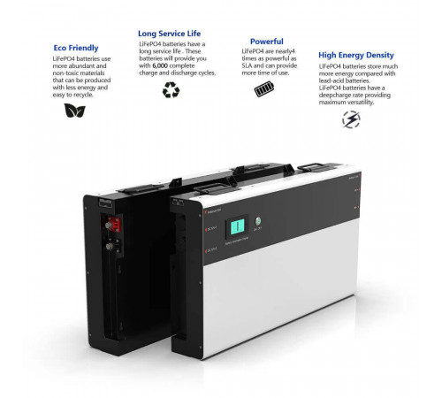Акумуляторна батарея LFP-51200-B Delong (LiFePO4 51,2V 200Ah 10kWh)
