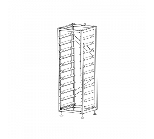 Стандартна стійка (10 шт.) BOS-A-RACK-11 Deye