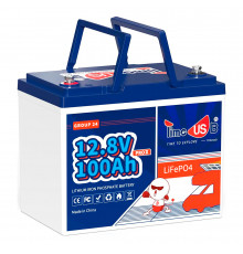 Акумуляторна батарея LiFePO4 Timeusb 12V 100Ah Pro, 1280Wh, BMS 100A, 330*172*216мм