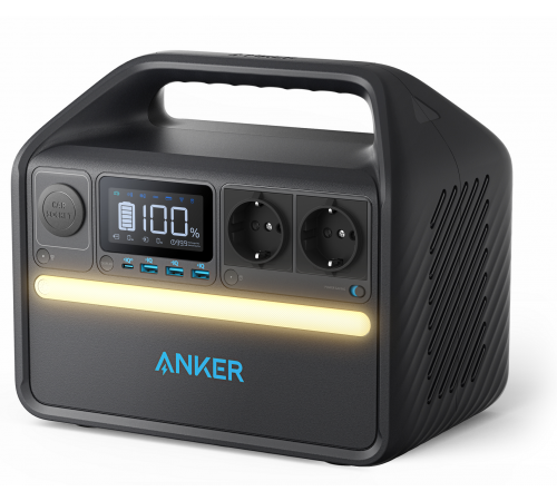 Зарядна станція ANKER 535 PowerHouse - 512Wh/AC 500W/60W 1xPD/3xUSB/1xCar/MPPT (SN AZVVCL0C52200368)