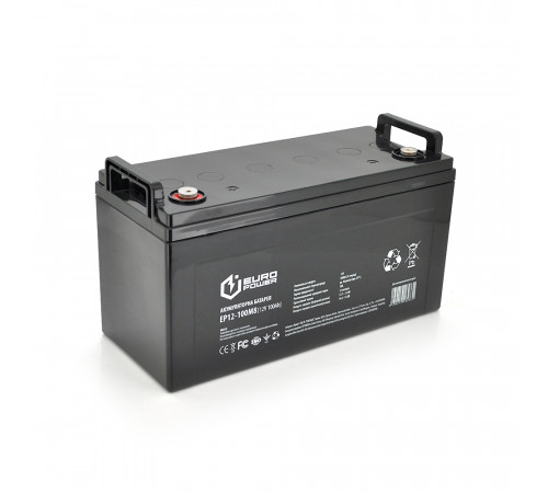 Аккумуляторная батарея EUROPOWER AGM EP12-100M8 12 V 100 Ah (329 х 172 х 218) Black Q1 Аккумуляторная батарея EUROPOWER AGM EP12-100M8 12 V 100 Ah (329 х 172 х 218) Black Q1