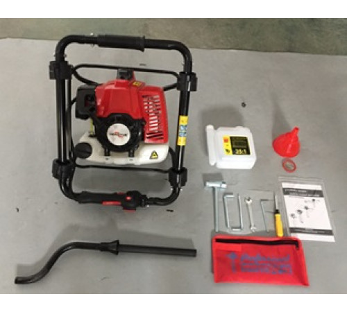 Мотобур 2,5кВт/3,3к.с. макс. діаметр шнека до 250мм (без шнека), антивібр. система, гальм.система