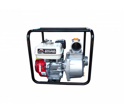 Мотопомпа рукав 75мм, 55м3/год, підйом 30м, чиста вода, SCWP80H, з двиг. HONDA GX160