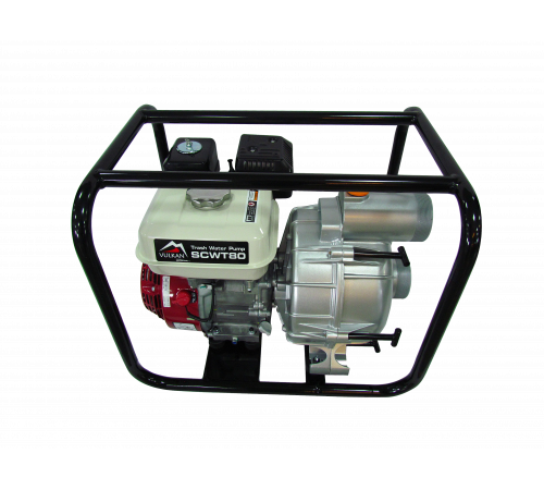Мотопомпа рукав 75мм, 58м3/год, дв. Honda GX200, підйом 26м, брудна вода, SCWT80H