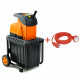 Подрібнювач садовий DS2800/45 KIT, 220В, 2800Вт, гілки до 45мм, ножі, контейнер 60л + подовжувач 10м помаранч.