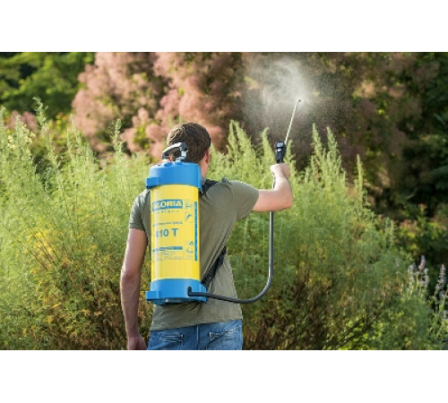 Обприскувач ручний 10л 410T садово-городній з манометром, роб. тиск-6бар