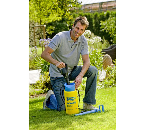 Обприскувач ручний 5л AutoPump Set потужний нагніт. насос, працює від станд. батарейок 8*1,5В пальч./АА