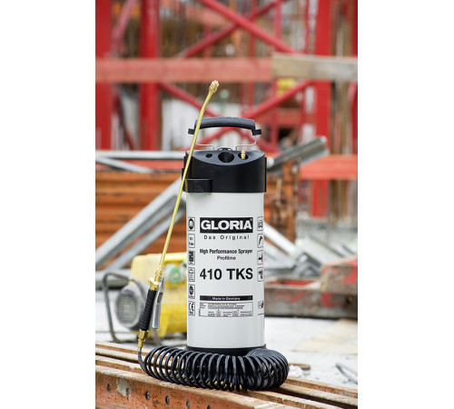 Обприскувач ручний 10л Profi 410TKS маслостійкий, спірал.шланг-5м, з підєднанням до компрес.