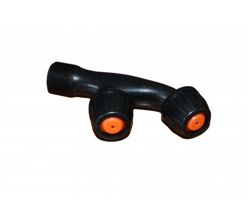 Сопло подвійне пластикове для обприскувачів акум. 12,16л