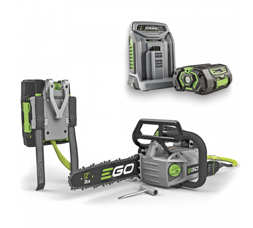 Пила ланцюгова акум. CSX3002 KIT, 56В, шина 30см, 45лан, 3/8P, 1,1мм, акум. 4А*год + зарядний пристрій