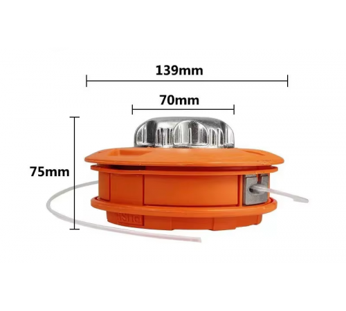 Косильна головка TH-139, Tap&Go, M10L, напівавтоматична, посилена