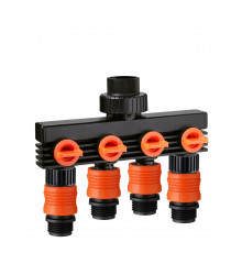 Розподілювач 3/4"В вихід 4-х канальний адаптер конектора бл.