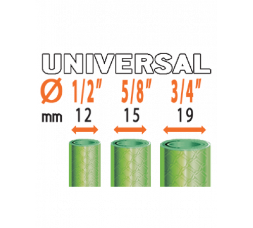 Конектор 1/2"-3/4" аквастоп для поливального шлангу, Ergogrip бл.