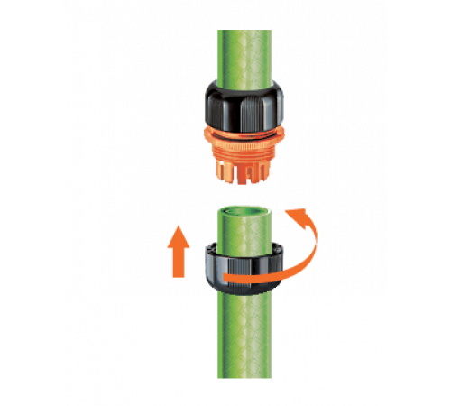 Муфта 3/4" ремонтна для поливального шлангу бл.