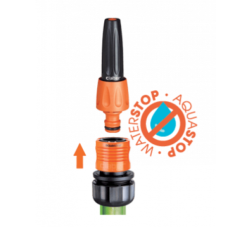 Конектор 3/4" аквастоп для поливального шлангу бл.