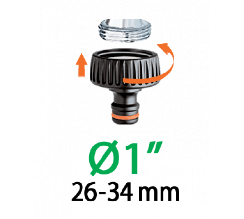 Адаптер 3/4"-1"В для конектора поливального шлангу бл.