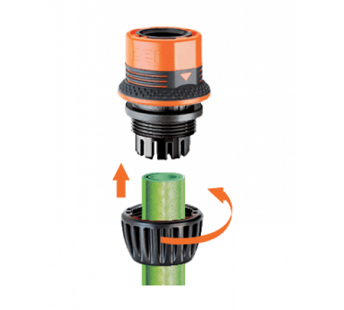 Конектор 1/2"-3/4" для поливального шлангу Ergogrip бл.