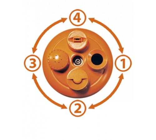 Дощувач на шпиці Vario-Jet полив до 87м2