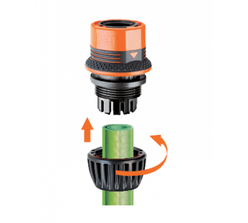 Конектор 1/2"- 5/8" для поливального шлангу Ergogrip
